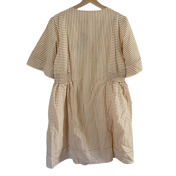 NWT ListIcle yellow striped dress - Picture 4 of 5